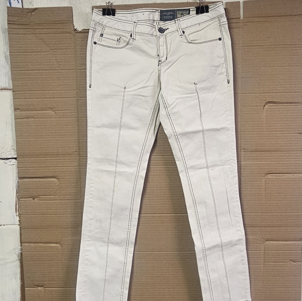 Converse Women's Cream Straight Leg Jeans